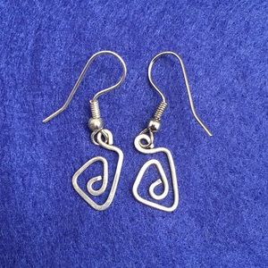 Geometric drop earring